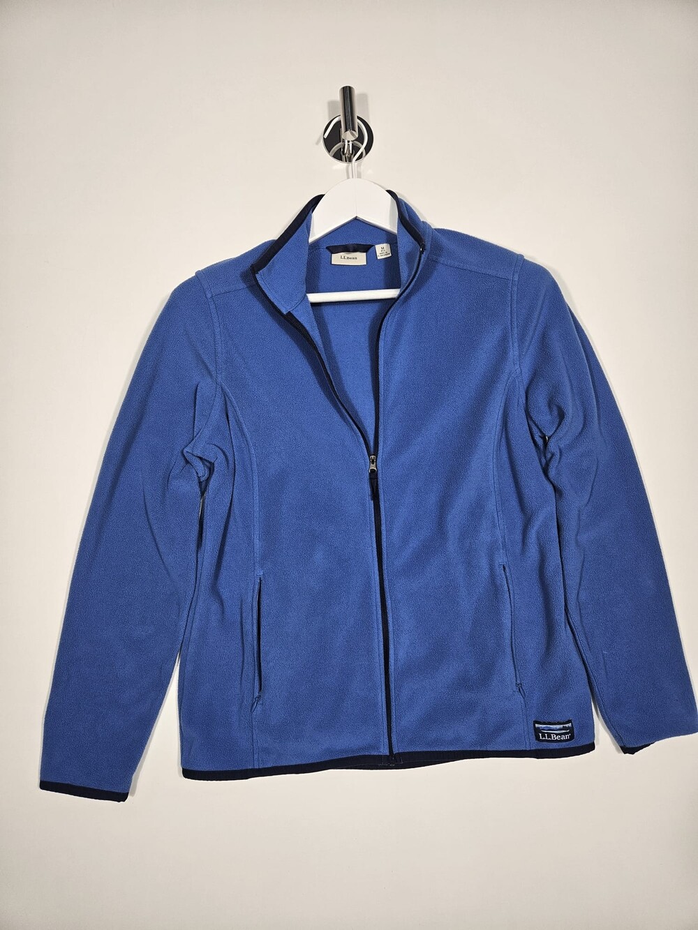 L.L.Bean Women’s Full-Zip Fleece Jacket – Blue – Size Medium - Picture 3 of 6